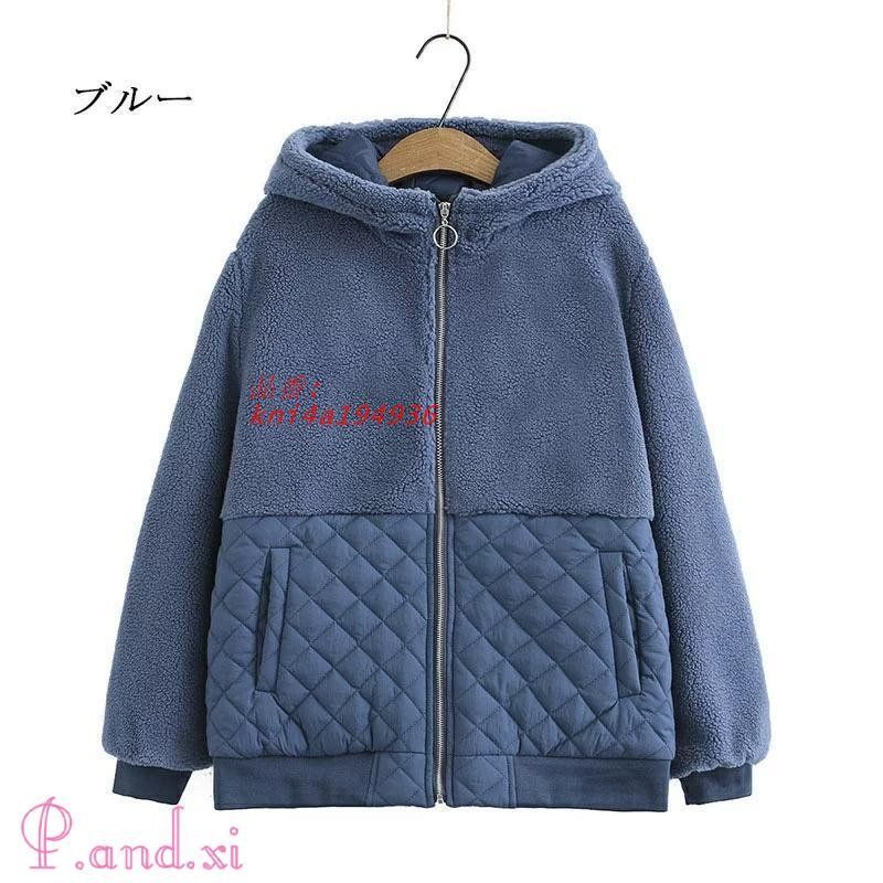 キルティング フード付きコート