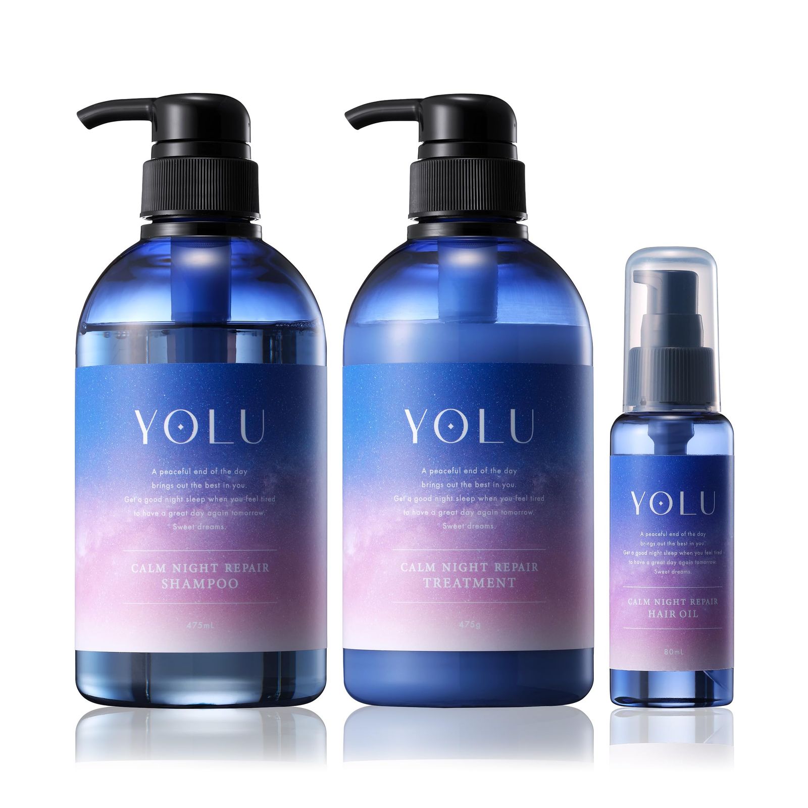 YOLU ヨル | シャンプー トリートメント ヘアオイル 3点 セット カームナイトリペア [1.カームナイトリペア]