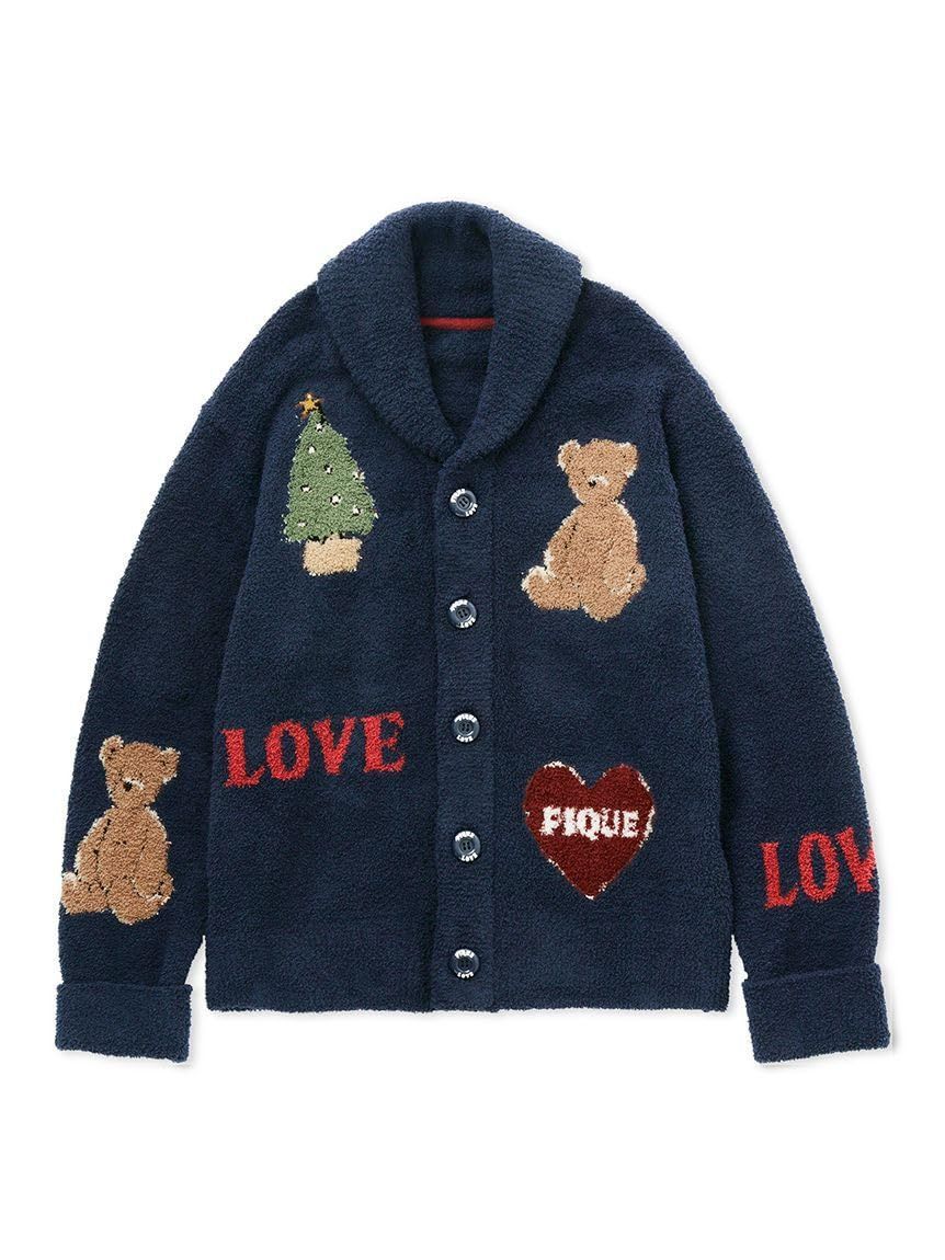 【新着商品】[ジェラート ピケ] HOMME【HOLIDAY】 ジャガードショールカーデ PMNT235106 メンズ