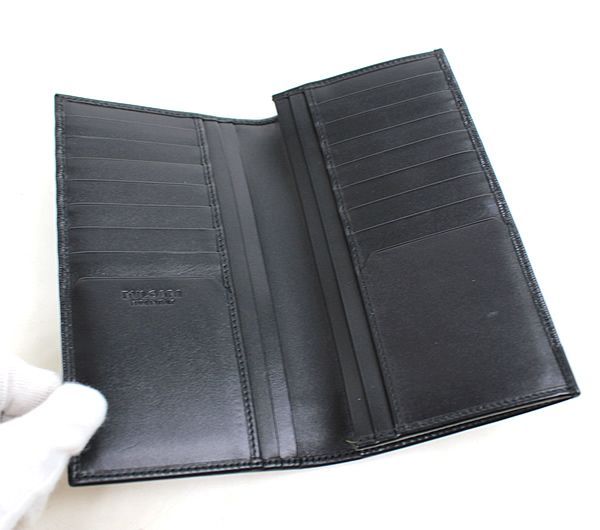 ブルガリ 長札入れ 財布 ブラック 新品同様 美品 黒 BVLGARI r330  