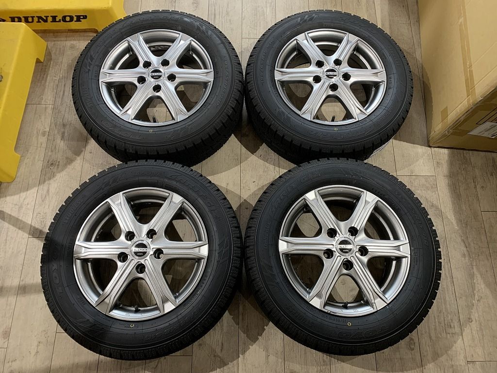 2301006】スタッドレス 新品タイヤ バランスOK KINOSPORTS 15インチ 6J 