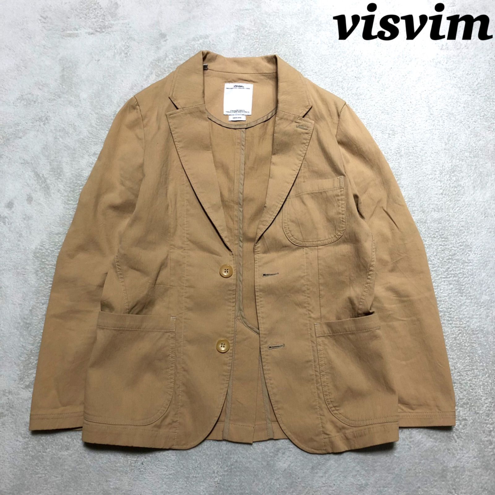 visvim テーラードジャケット ACADEMIA BLAZER アカデミアブレザー コーデュロイ Mサイズ ベージュ ビズビム ヴィズヴィム -  メルカリ