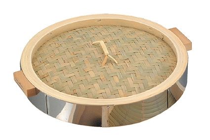 ひのき 18-0 中華セイロ蓋 54cm ステンレス枠 手付 0081200