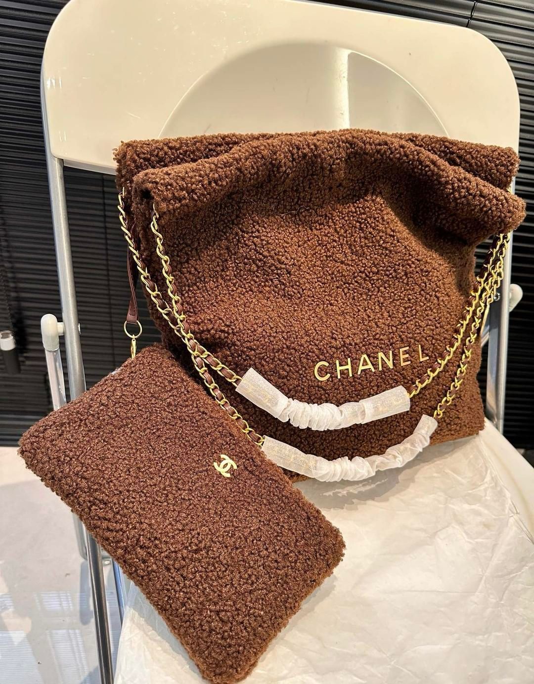 Chanelシャネルラムウールビンバッグ｜ ｜