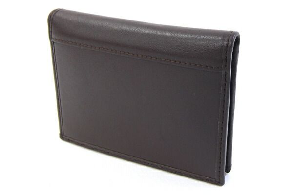 ハンティグワールド カードケース ブラウン レザー