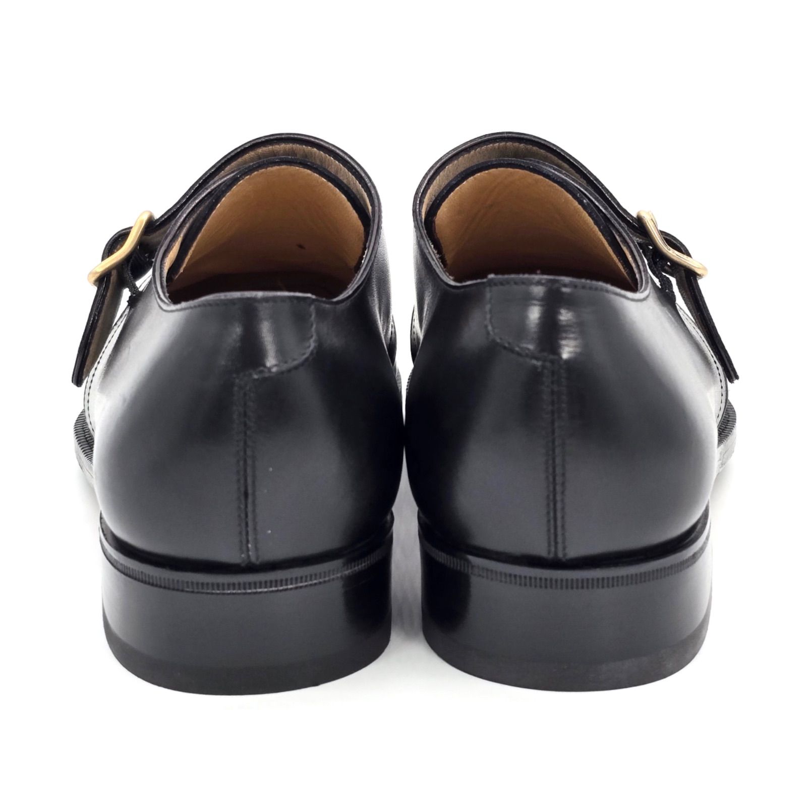 フェラガモ ビジネスシューズ シングルモンク ストラップ 8EE