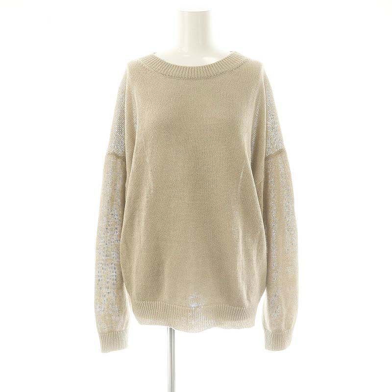 アパルトモン ドゥーズィエムクラス L Appartement DEUXIEME CLASSE 25SS LINEN BF KNIT PULLOVER ニット セーター リネン ベージュ |DO OS