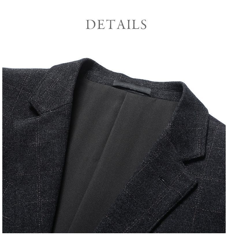 テーラード メンズ チェック柄 ビジネス スリム 2つボタン スーツ ライトアウター アウター 春 秋 冬 通学 テーラードジャケット チェック柄 メンズ 2つボタン ブレザー