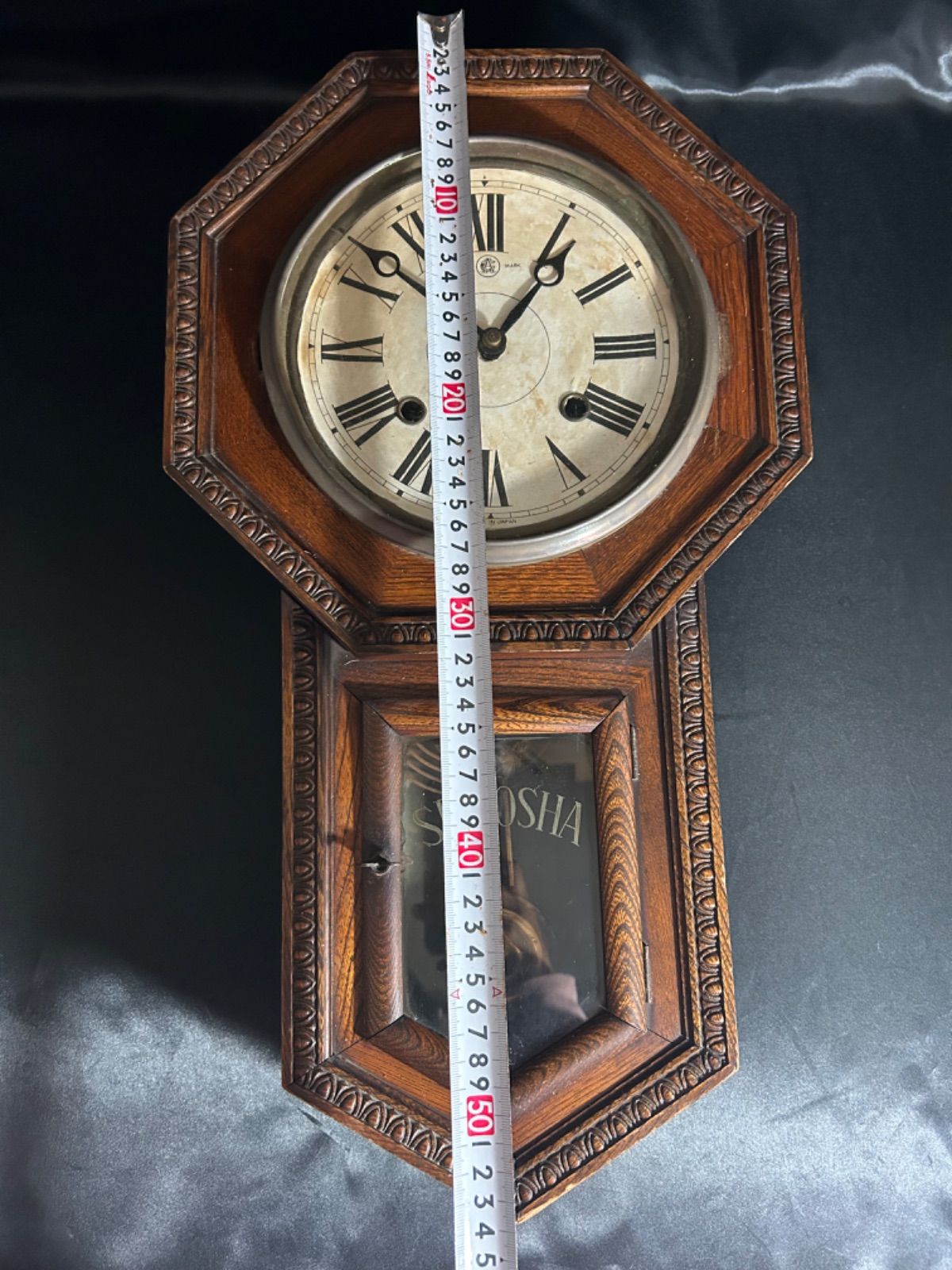SEIKO SHA精工舎八角型振り子時計ゼンマイ掛け時計柱時計 SEIKO SHA精工舎八角型振り子時計ゼンマイ掛け時計柱時計