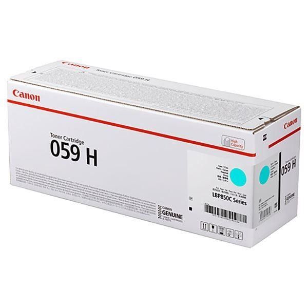 （まとめ）〔純正品〕CANON 3626C001 トナーカートリッジ059Hシアン〔×5セット〕