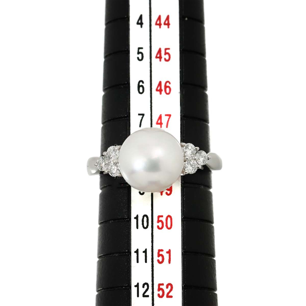ミキモト リング パール 真珠 8.6mm ダイヤ ダイヤモンド 13号 Pt950