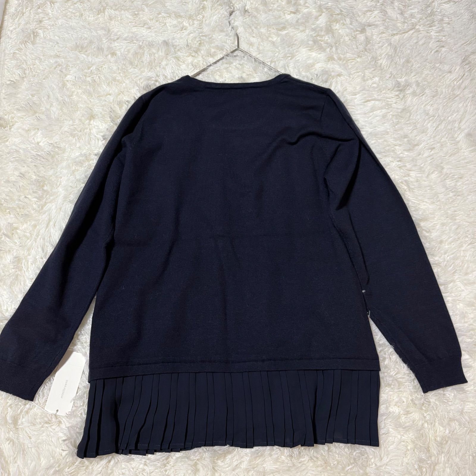 ♥ mintbreeze 長袖カットソー 紺色 M 定価 8 800円 税込