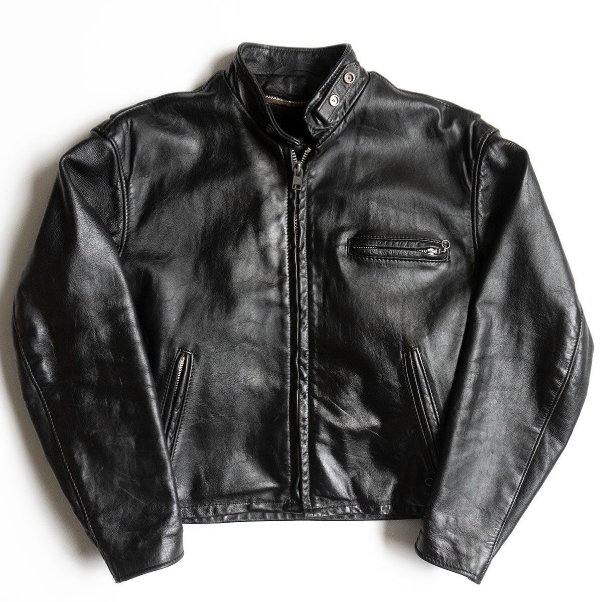 【状態良好】ショット 641E レザージャケット 42 ボアライナー付属 美品】SCHOTT【641E/シングルライダースジャケット】42 ボア