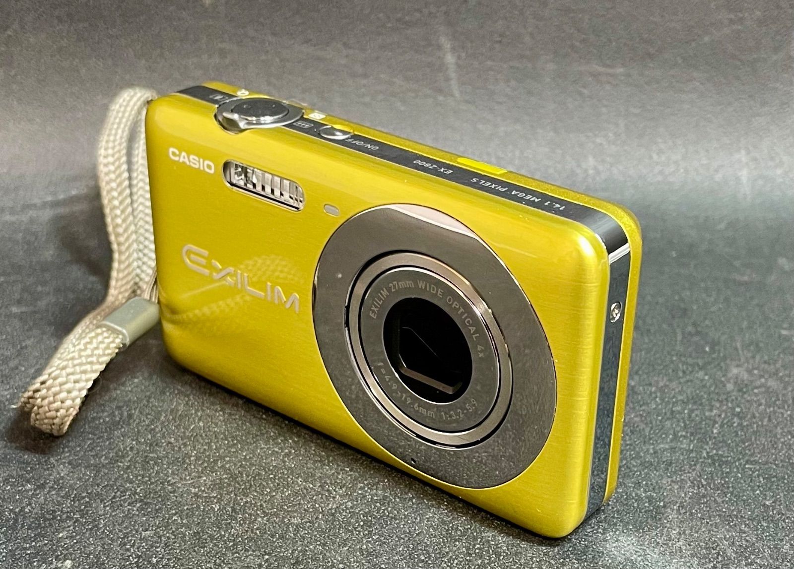 CASIO EXILIM EX-Z800 デジカメ イエロー 動作確認済 SD付 SA1【ジャンク】CASIO カシオ EX-Z800 最も安い EXILIM デジタルカメラ