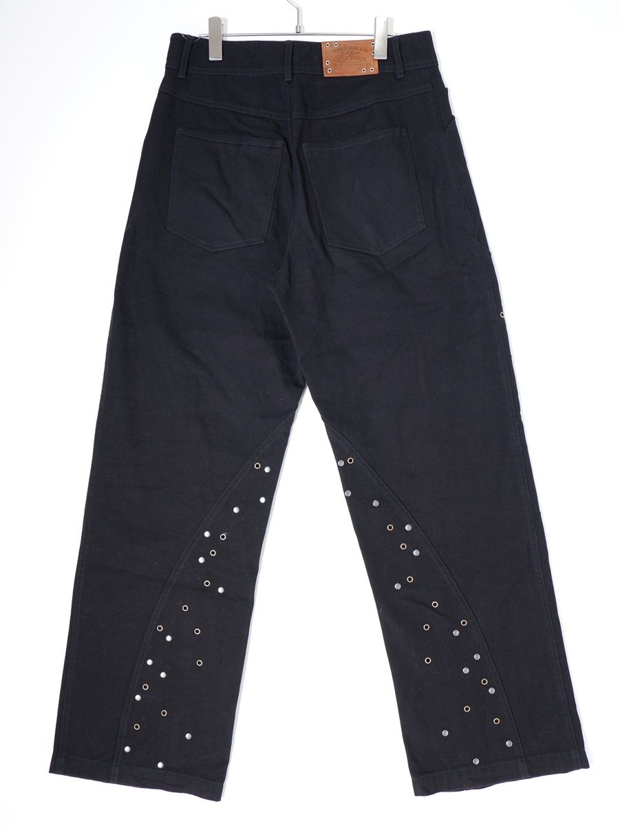 ZARA Andersonbell スタッズ付きリラックスフィットパンツ 38 ZARA スタッズ付きリラックスフィットパンツ X ANDERSSON BELL