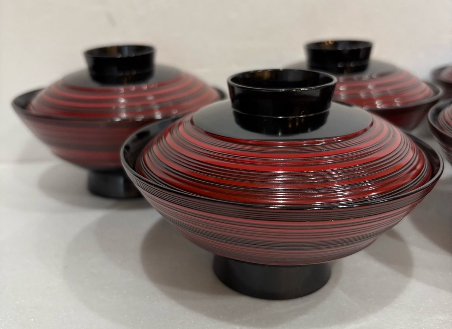 最高級品 錦唐草 蓋付き吸物椀 希少デザイン 5個セット最高級品】 錦