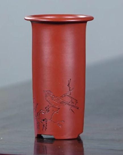 宜興紫砂 大紅袍円鉢 小蘭鉢 盆栽鉢 植木鉢 小品盆栽鉢 大品盆栽