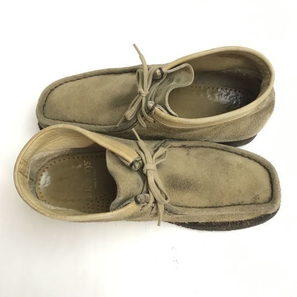 日本製/Vintage★バーバリー/Burberrys★本革/スエードレザー/ワラビー/デザートブーツ【5.5/24.0-24.5/ベージュ系】Leather/Made in Japan◆bWB88-31 日本製/Vintage☆バーバリー/Burberrys☆本革/スエードレザー/ワラビー