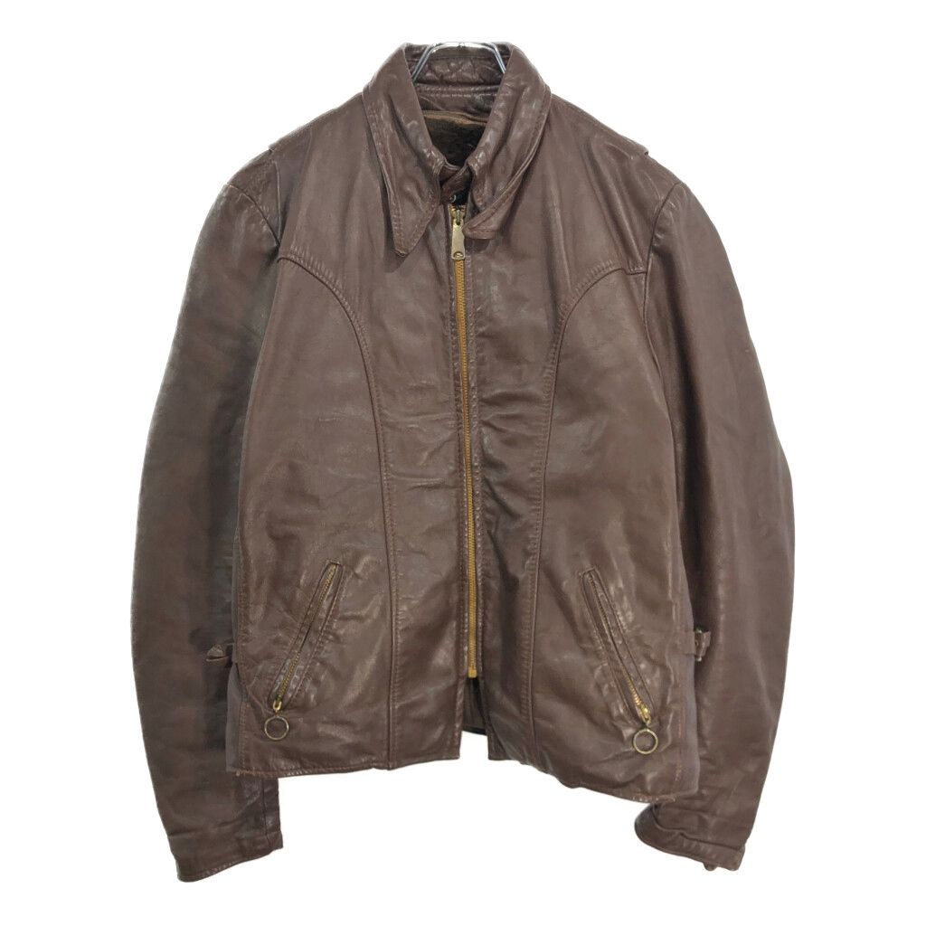 70年代 USA製 BROOKS ブルックス シングルライダースジャケット 70年代 USA製 BROOKS ブルックス シングルライダースジャケット