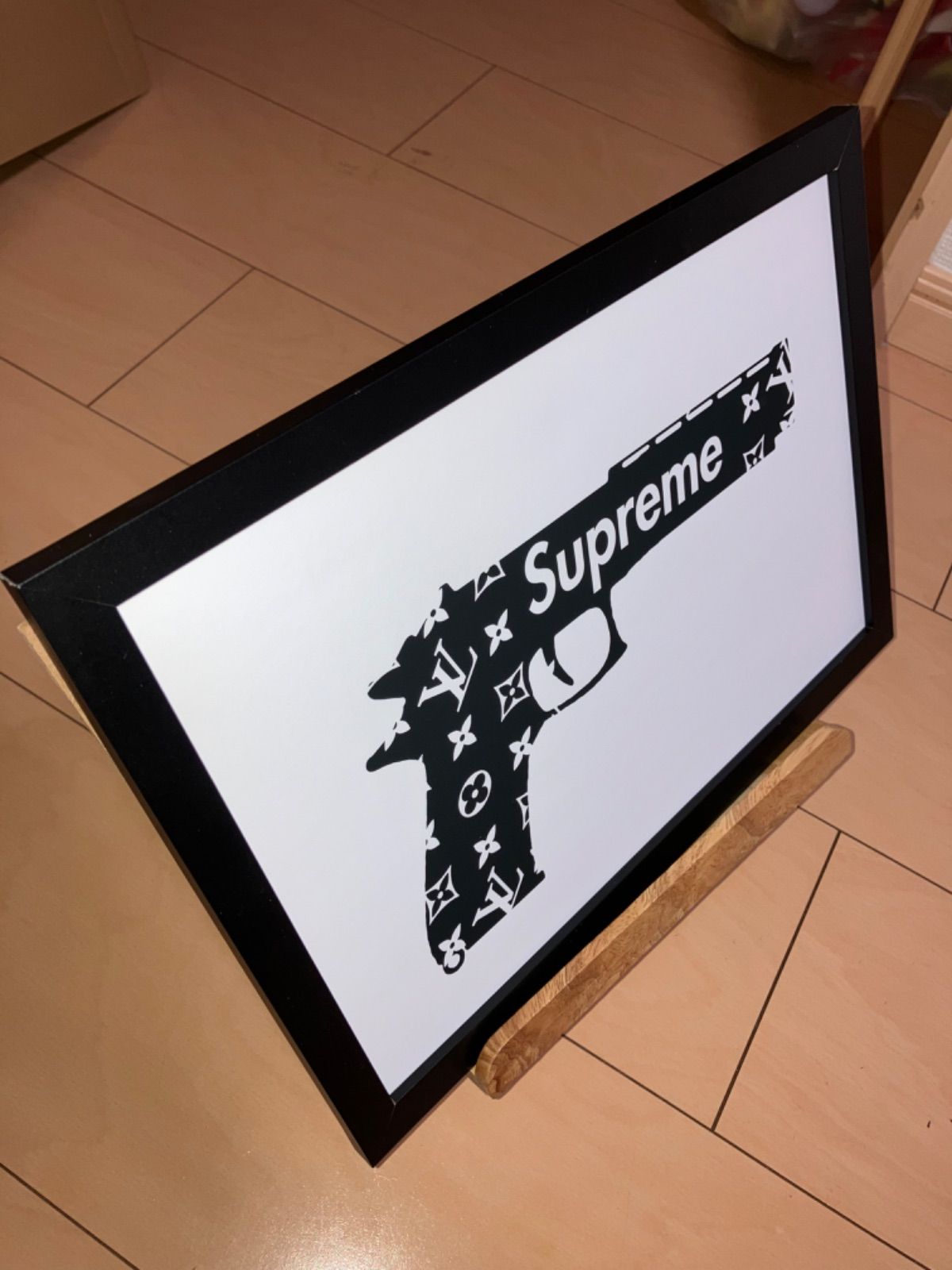 LOUIS VUITTON type☆A4額装済オマージュアートインテリアポスター#84