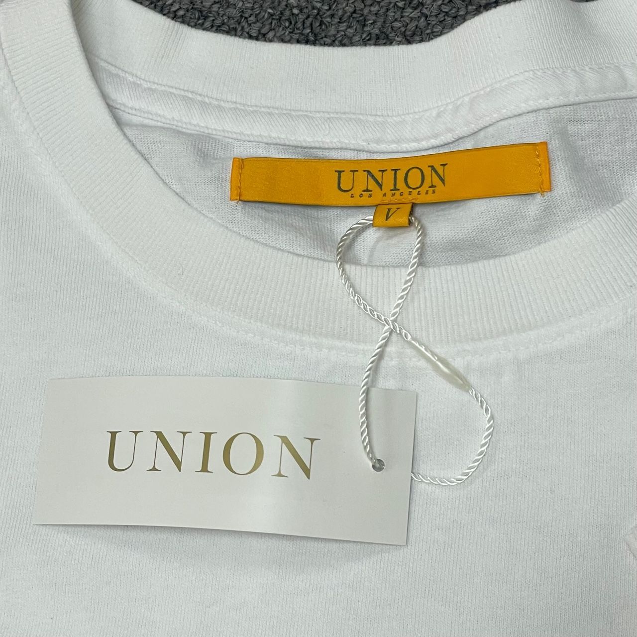 未使用品 UNION MIN-NANO 23SS RUNNING GUY TEE コラボ プリント T 