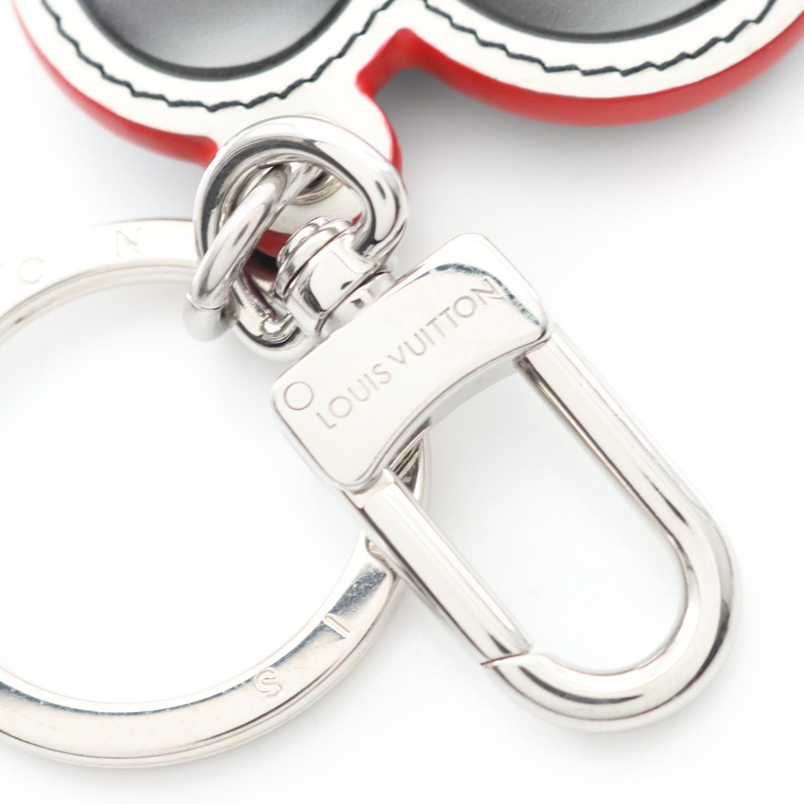 ルイヴィトン 雪の結晶 ラインストーン チャーム キーホルダー ルイ