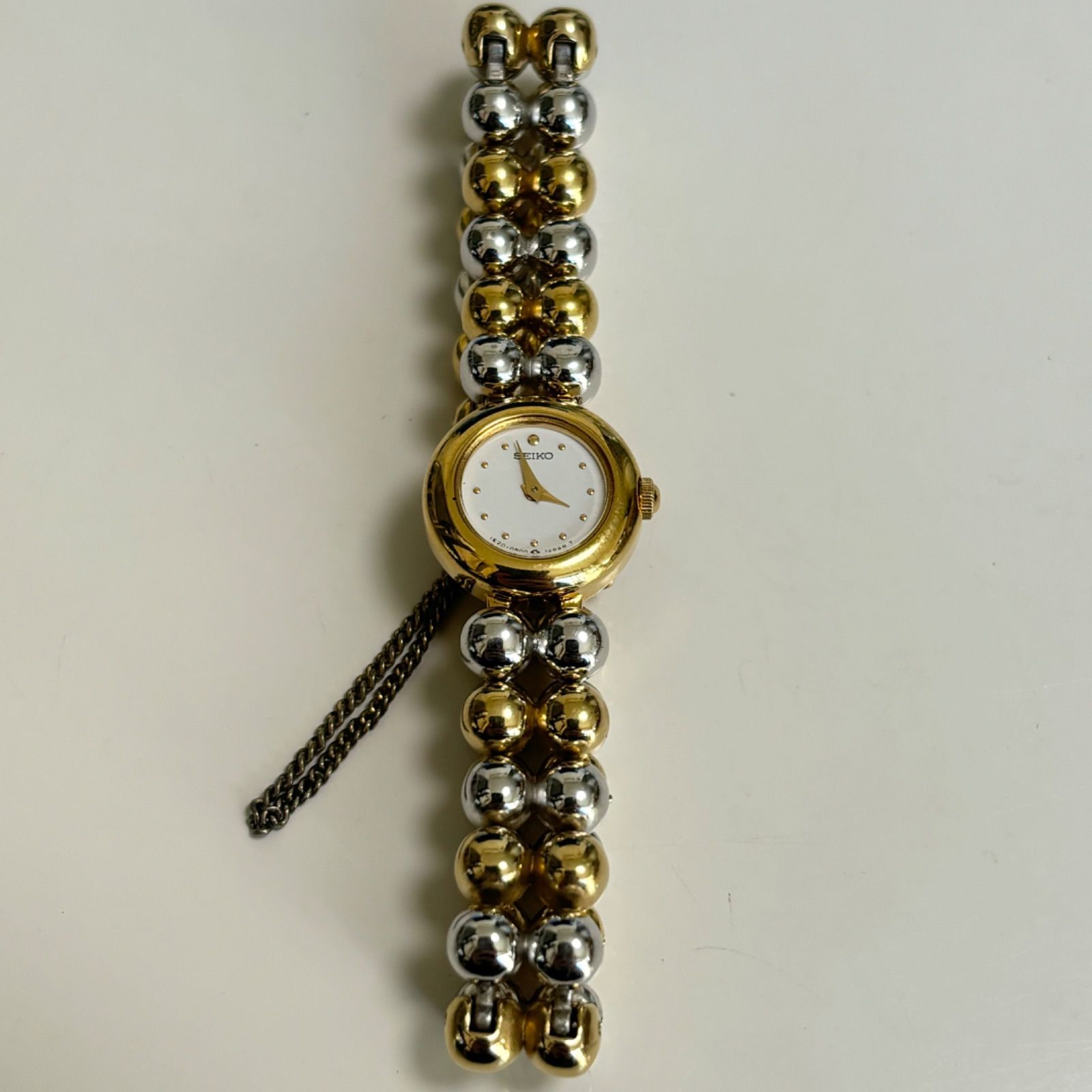 SEIKO TISSE 石付き ブレスウォッチ 時計 レディース コンビ