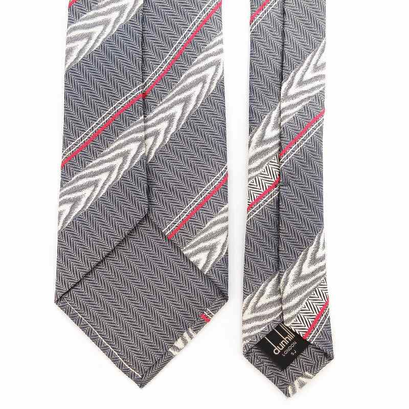 ダンヒル dunhill 美品 ネクタイ レギュラータイ 総柄 シルク