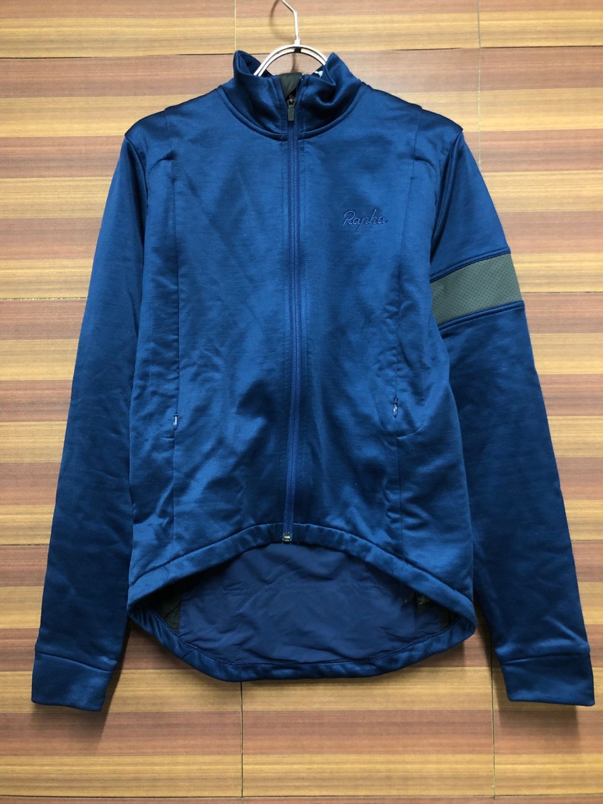 IP240 ラファ Rapha MEN'S LS CLASSIC WINTER JERSEY 長袖 サイクルジャージ 青 S 裏起毛