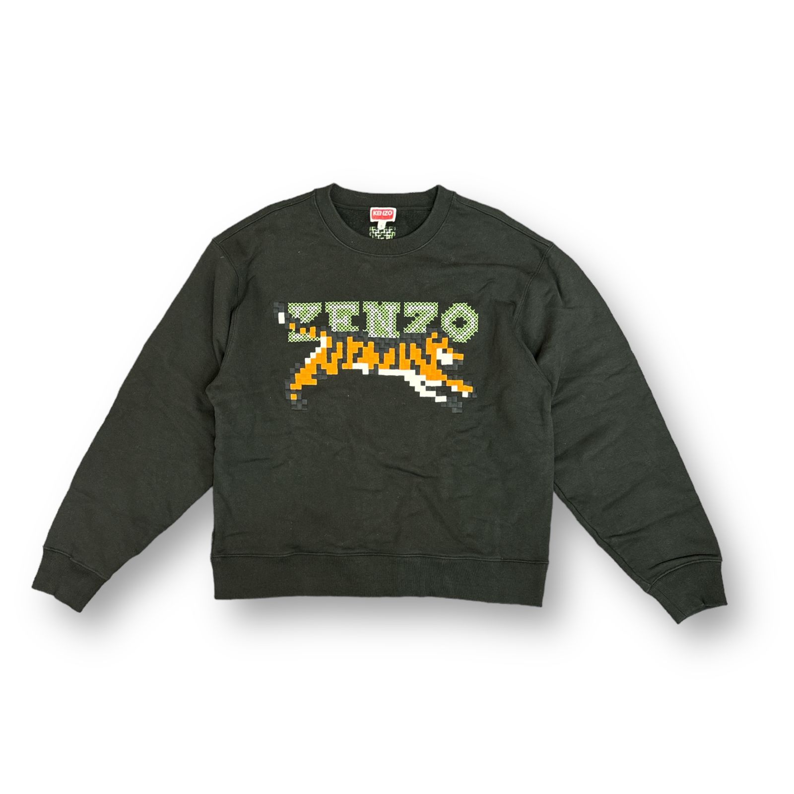 KENZO 23SS PIXEL TIGER CREW NECK SWEAT ピクセル タイガー クルーネック スウェット トレーナー ケンゾー  FD55SW5004ME ブラック S 65308A6 - メルカリ