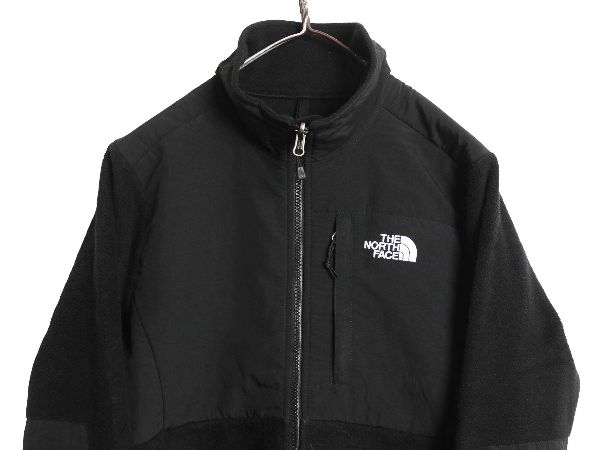 なクーポン配布中! ノースフェイス デナリ ジャケット レディース S 古着 アウトドア フリース ナイロン フルジップ ブルゾン ジャンパー ハイネック ブラック