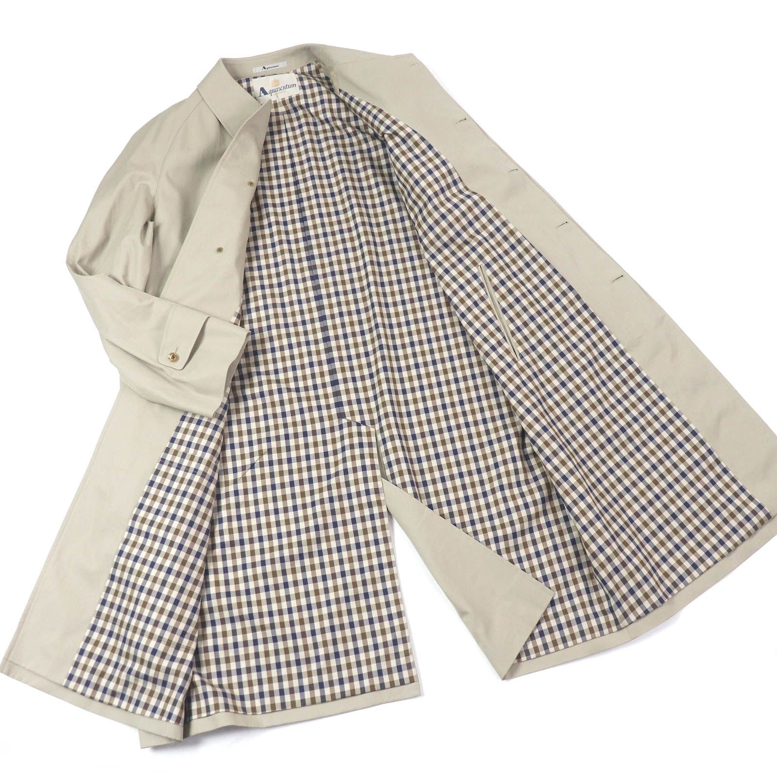 良品◎バーバリー ステンカラーコート ノバチェック ライナー ロング ベージュM バーバリー✨ライナー付きステンカラーコート ベージュ ノバ