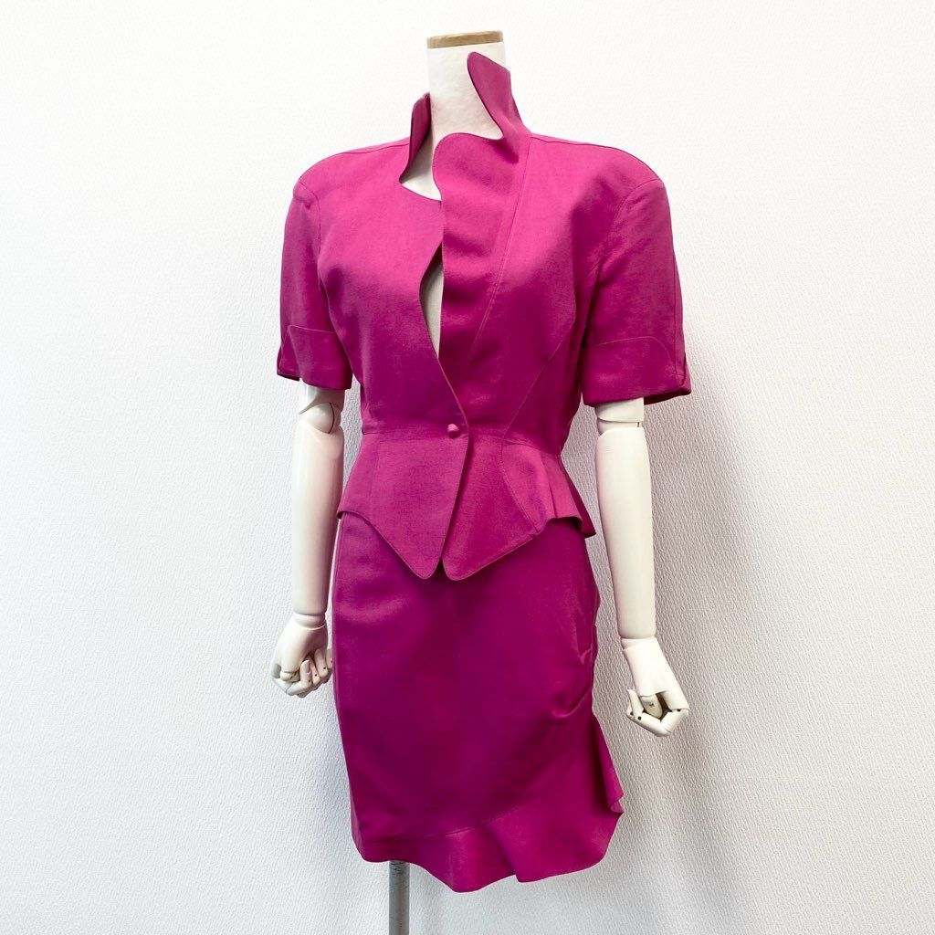 63d8-6 Thierry mugler ティエリー ミューグレー 半袖ジャケット