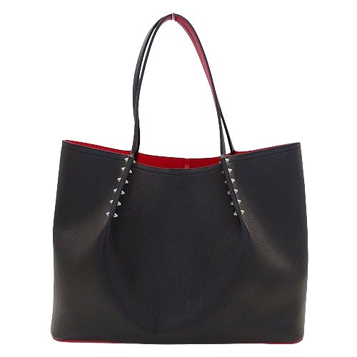 ルブタン カバイカー トートバッグ ラバーソール 黒 ビジネス レザー Kabiker 2.0 ブラック カーフレザー - Bags - Men - Christian