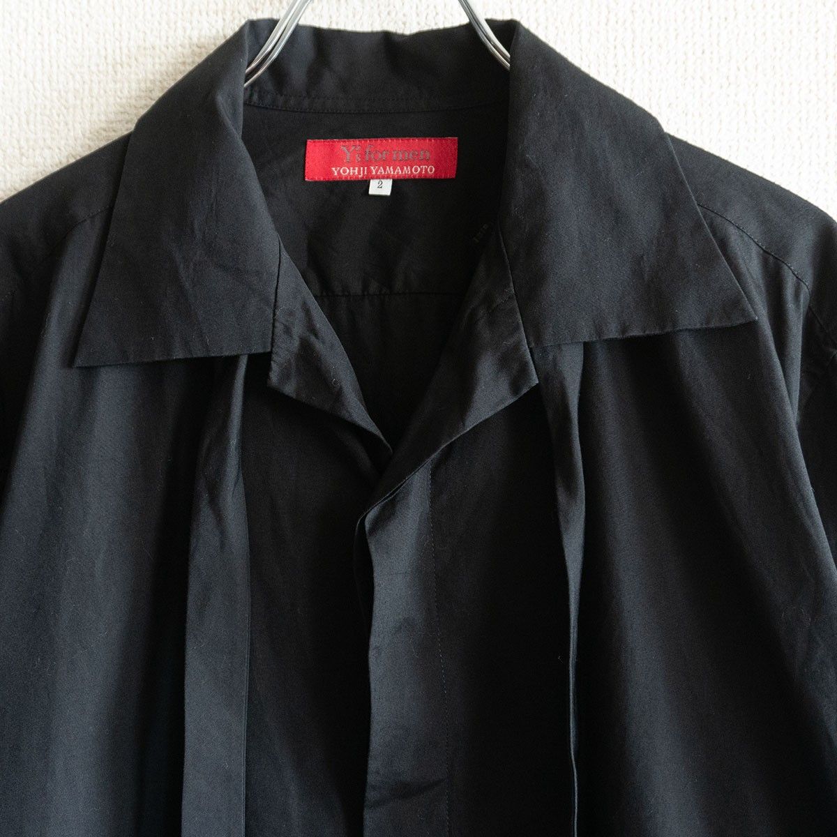 Y's for men ヨウジヤマモト　カーディガン　茶タグ　ブラック □90年代 Y's for men（ワイズフォーメン） ヴィンテージ タグ