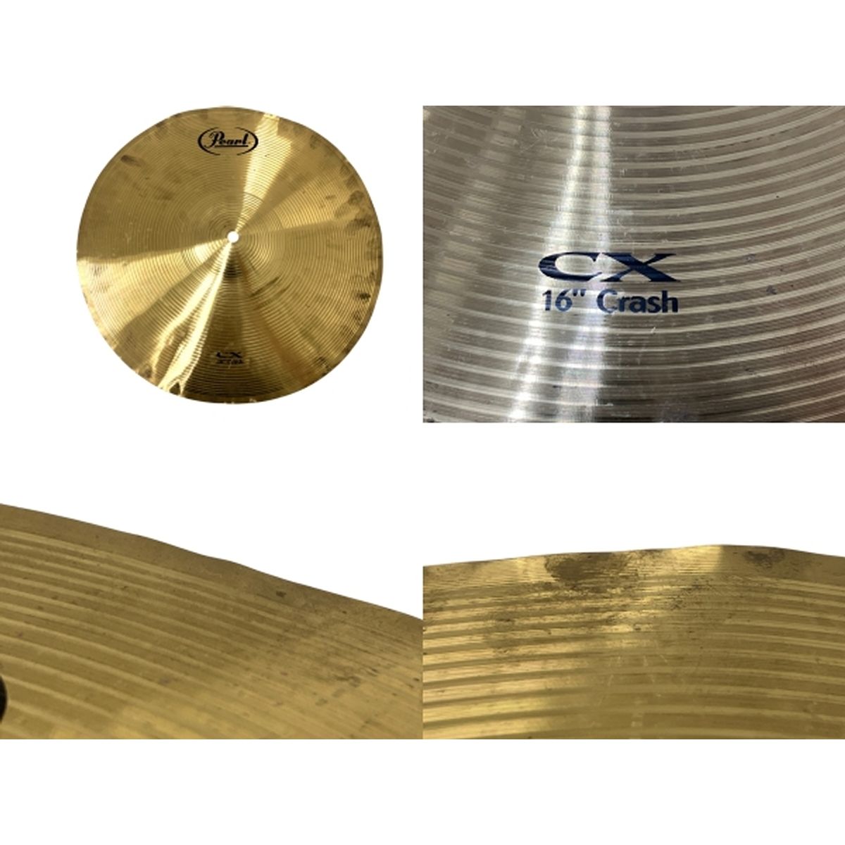 ハルトムート ドラム シンバル zbt CRASH 18'/45cm、CX 20' Ride、CX 16' Ride
