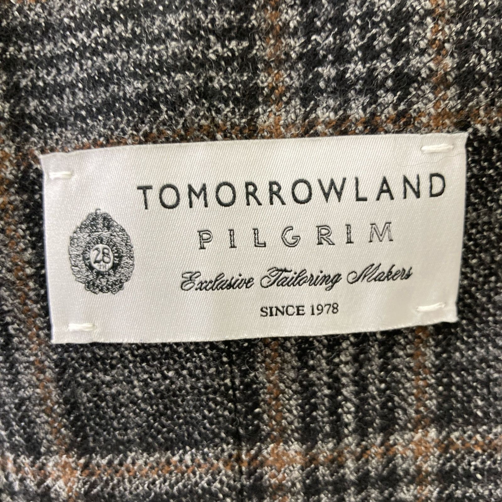 美品　トゥモローランド ピルグリム　アルパカ　AGNONA ジャケット 46 TOMORROWLAND PILGRIM トゥモローランドピルグリム グレー