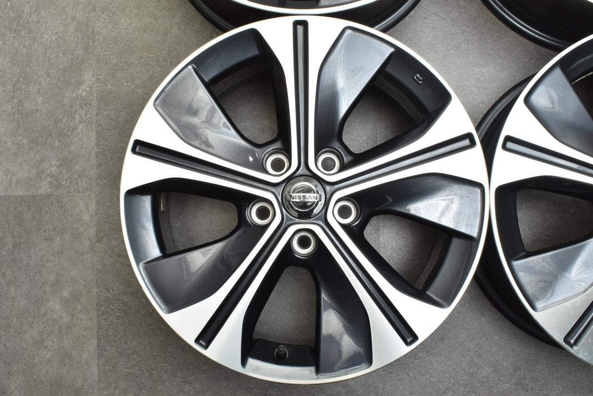 日産純正ノートオーラ 17インチホイール4本セット ブラックシルバー