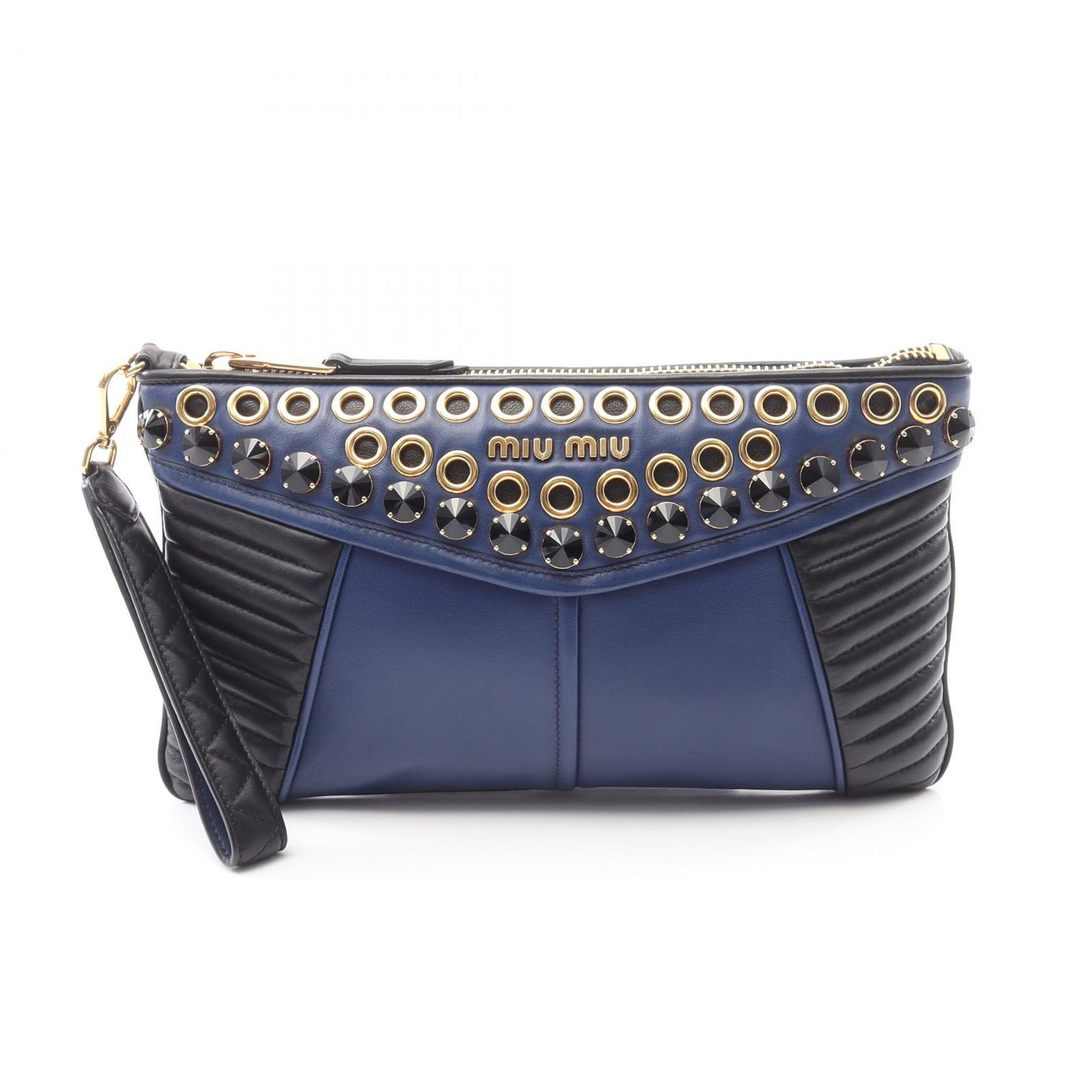【未使用品】MIUMIU クラッチバッグ 楽天市場】ミュウミュウ ミニクラッチバッグ/フラットポーチ miu