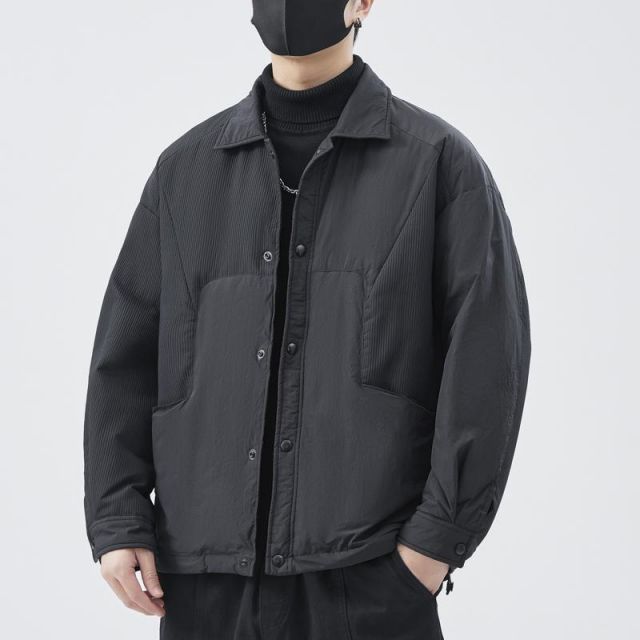 秋冬 コーデ メンズ 服 シンプル ファッション オシャレ 大人 かっこいい 大きいサイズ ストリート 紳士服 ダウン ジャケット アウター 軽 暖かい