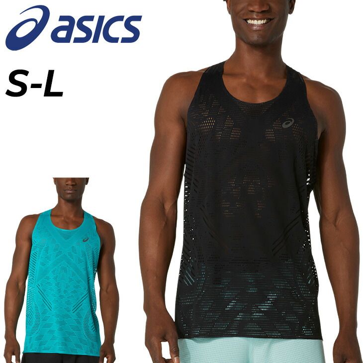 【美品】 ASICS x ELDORESO ノースリーブ グレー Lサイズ ASICS アシックス ノースリーブ メンズ 海外サイズ ランニングウェア