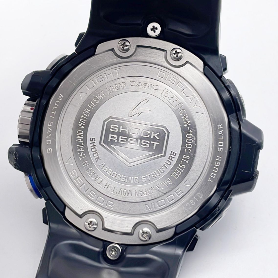 カシオ　G-SHOCK　ガルフマスター　GWN-1000C-1AJF　電波ソーラー　アナデジ　ラバー