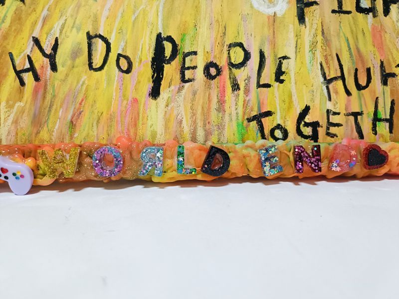 2025年新作シリーズ】HURTS-嘆きのうさぎ-【A3サイズ. 現代アート 絵