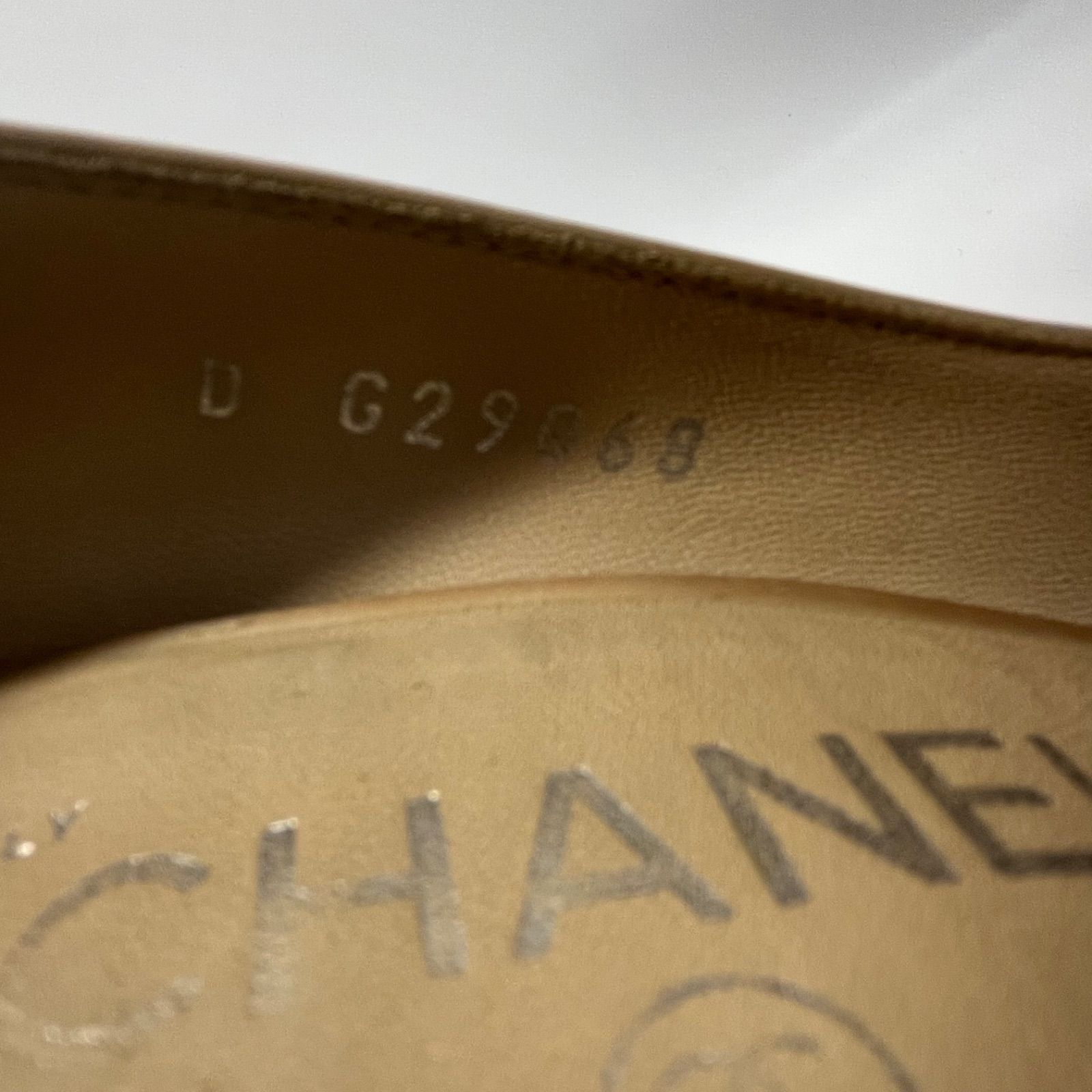 CHANEL シャネル パンプス ヒール バイカラー ベージュ×ブラック