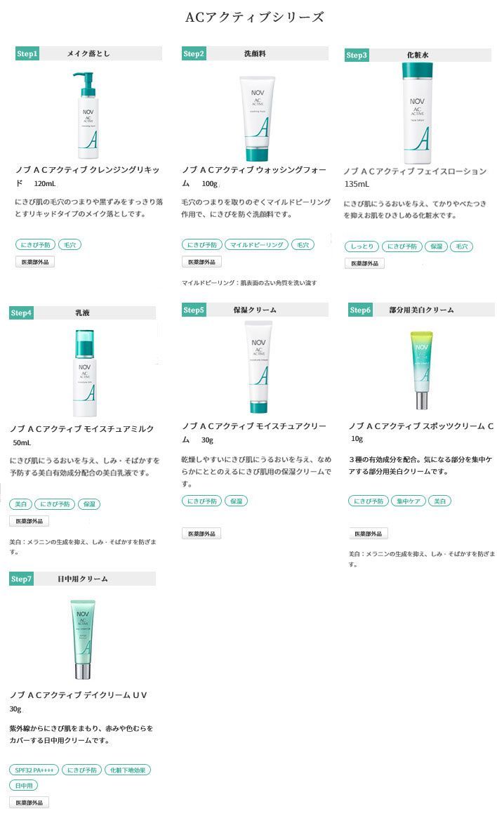 NOV ノブ ACアクティブ スキンケアセット 洗顔チューブタイプ ローションノーマルタイプ プレゼント付