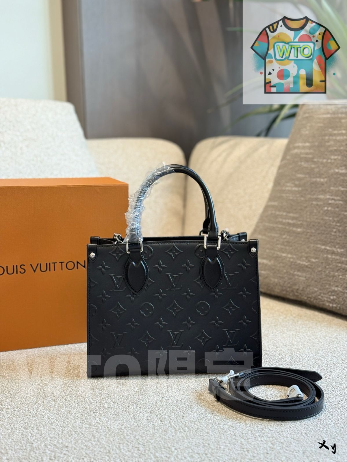 今日WTO】LV Onthego Black Small Tote Bag - ルイ・ヴィトン