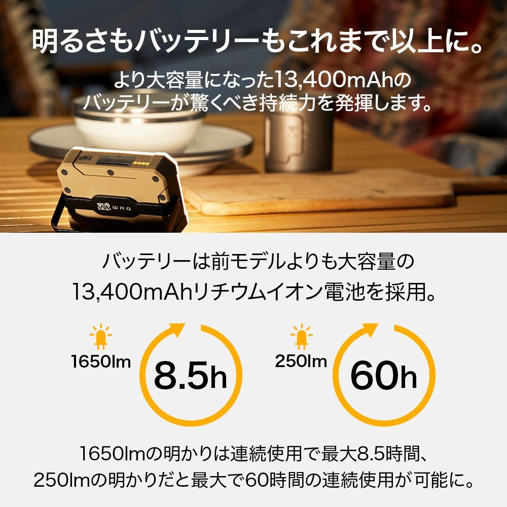 LANTERN2 明るさ1650lm