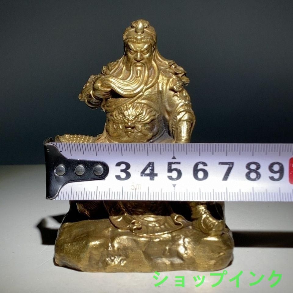 関二爺 武財神 銅像 工芸品美術品 置物 - メルカリ