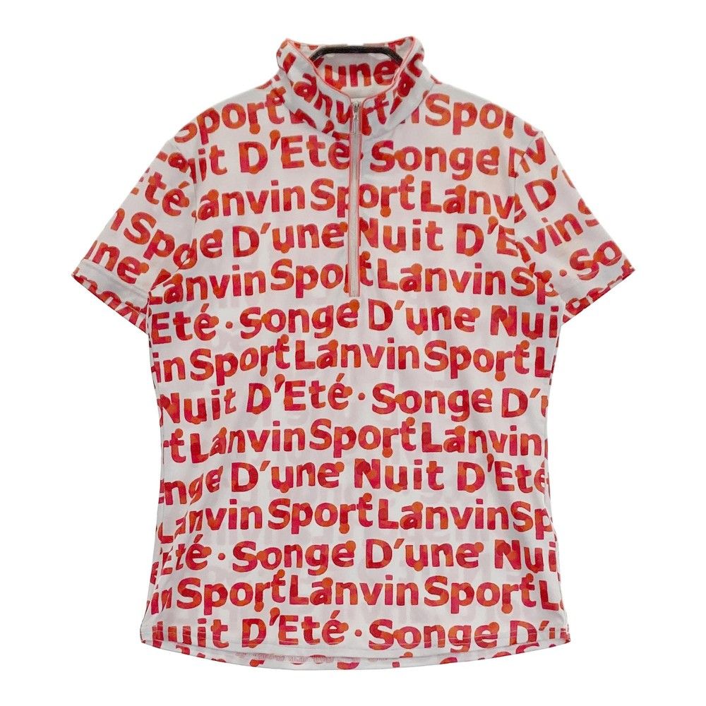 サイズ：38 LANVIN SPORT ランバン スポール ハーフジップ 半袖T