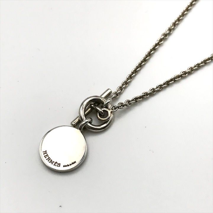 美品 HERMES エルメス セリエ ロゴ サークル シルバー SV925